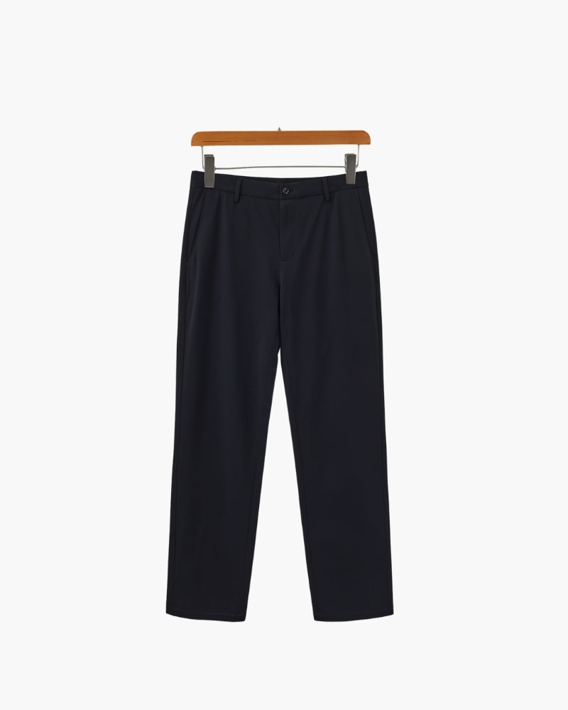 Tailored Wool-Blend Trousers