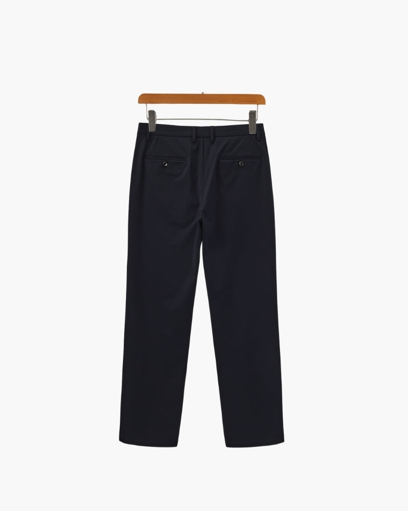 Tailored Wool-Blend Trousers