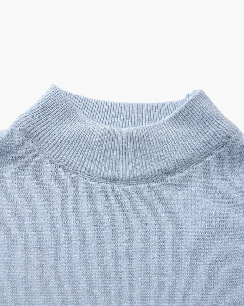 Cozy Ribbed Mock-Neck Sweater - Essential Wardrobe Staple