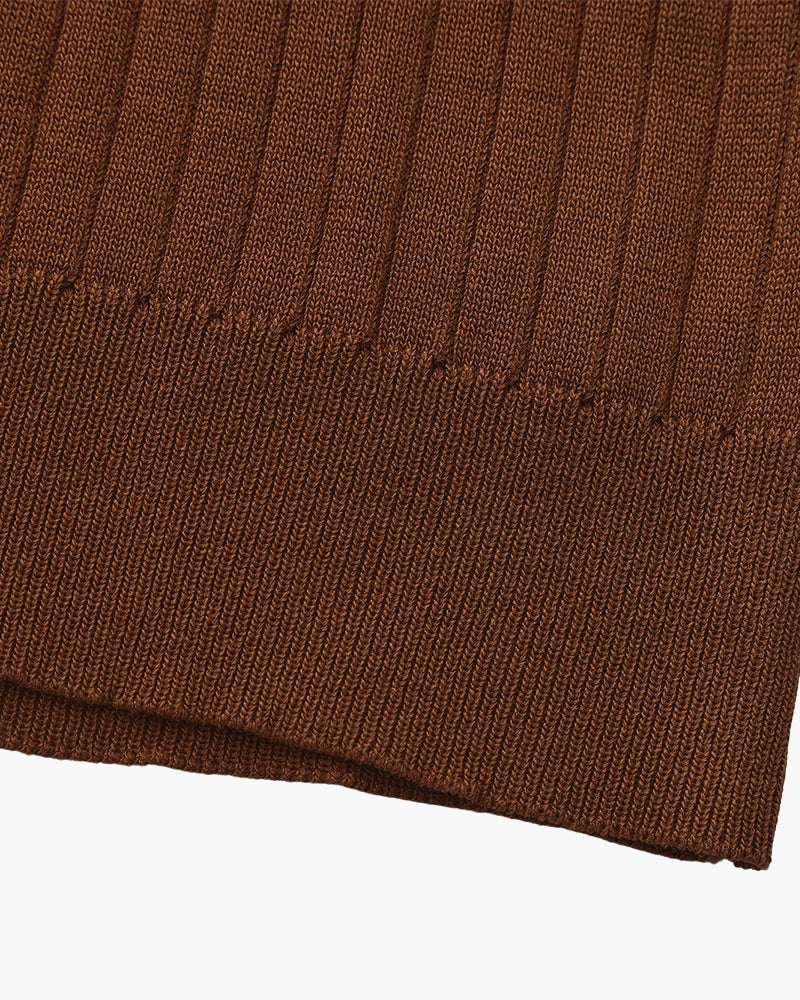 Premium Ribbed Polo Shirt — Sleek, Soft, and Elevated