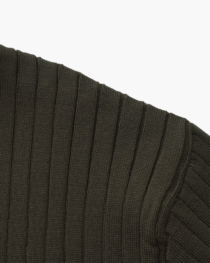 Premium Ribbed Polo Shirt — Sleek, Soft, and Elevated