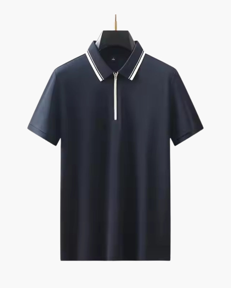 Ridgeway Zip Polo Shirt - Sleek, Comfortable Zip Polo for Everyday Wear