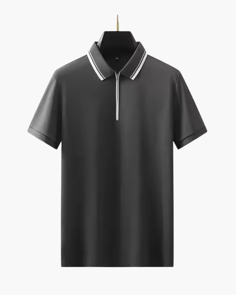 Ridgeway Zip Polo Shirt - Sleek, Comfortable Zip Polo for Everyday Wear