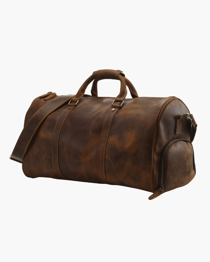 Montague Leather Duffle Bag - Timeless Style for Weekend Getaways