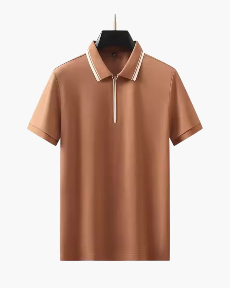 Ridgeway Zip Polo Shirt - Sleek, Comfortable Zip Polo for Everyday Wear