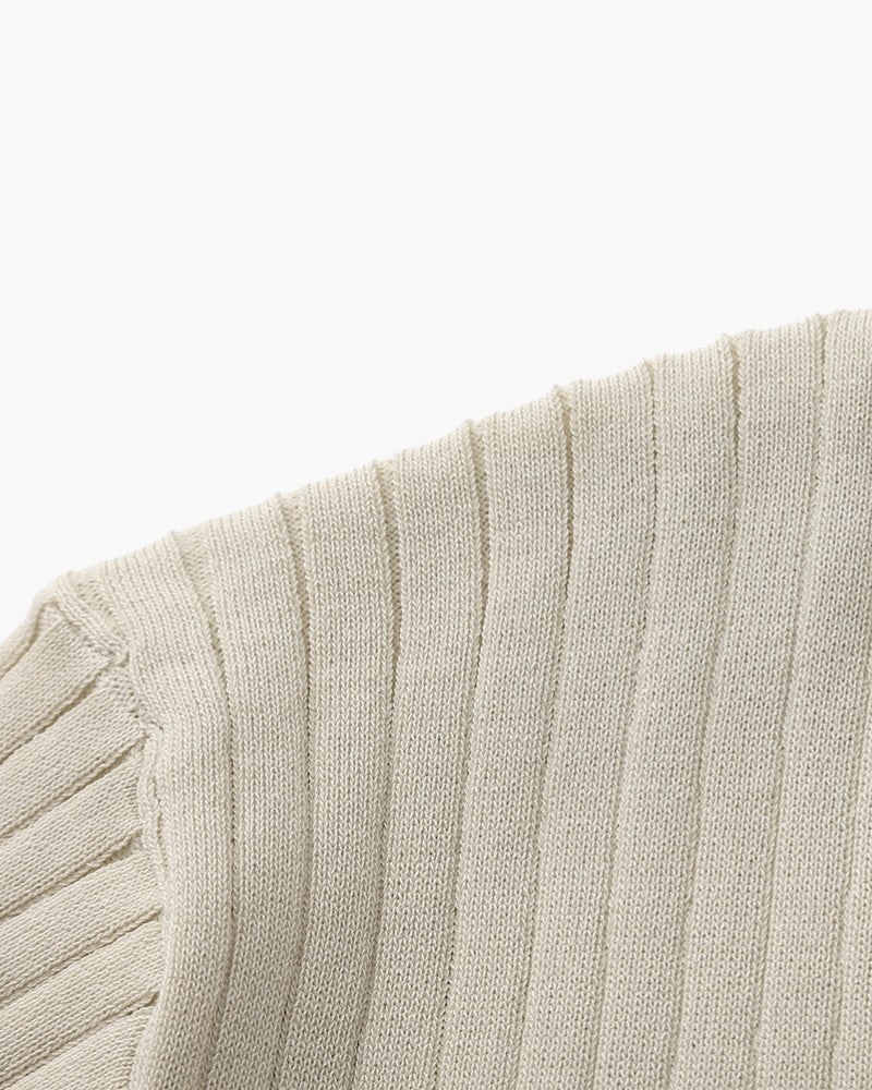 Premium Ribbed Polo Shirt — Sleek, Soft, and Elevated