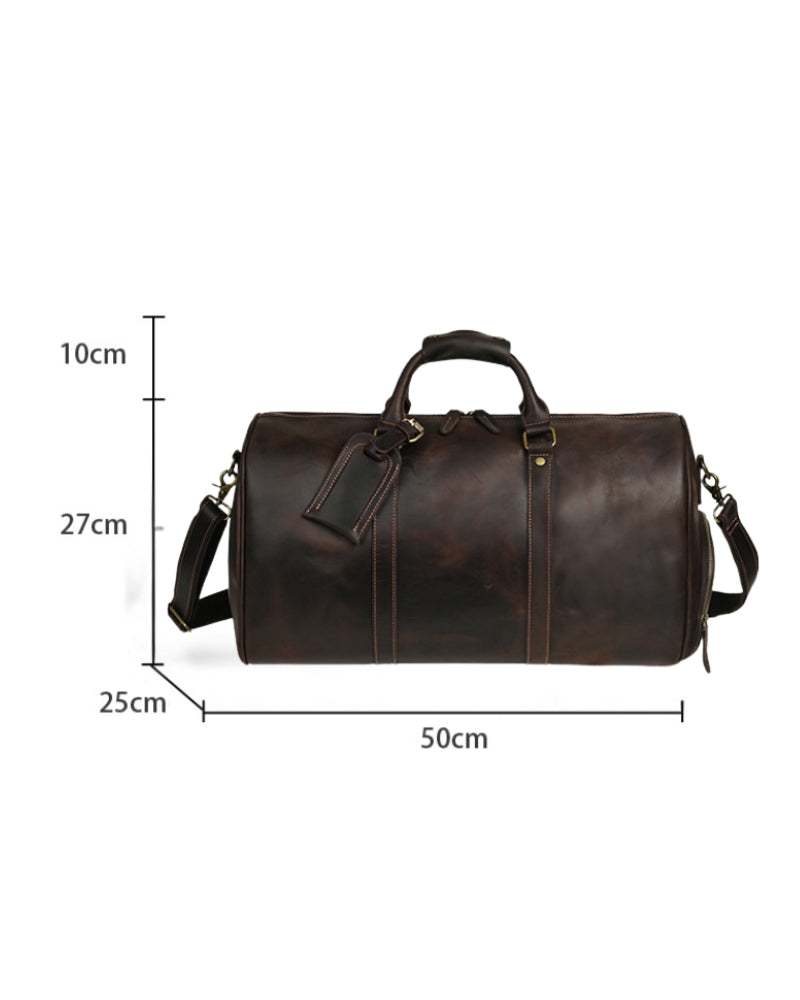 Montague Leather Duffle Bag - Timeless Style for Weekend Getaways