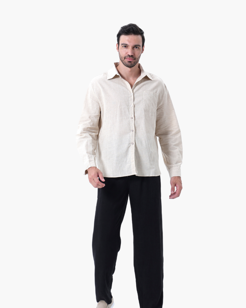 Old Money Linen Set - Long Sleeve