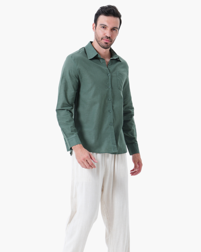 Old Money Linen Set - Long Sleeve
