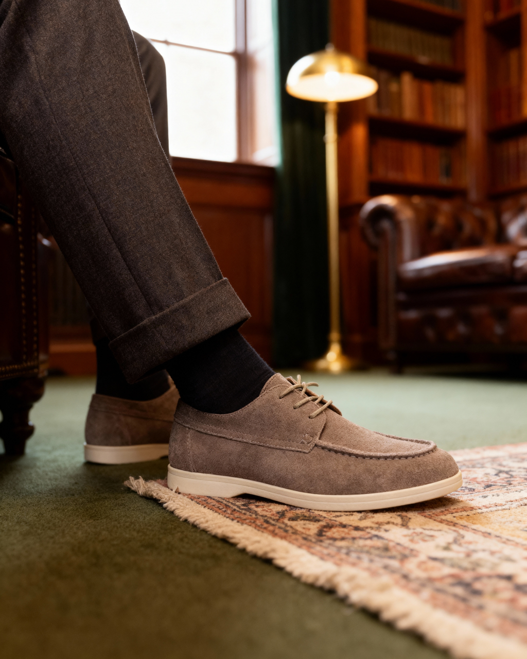 Luxurious Suede Lace-Up Shoes for Everyday Elegance