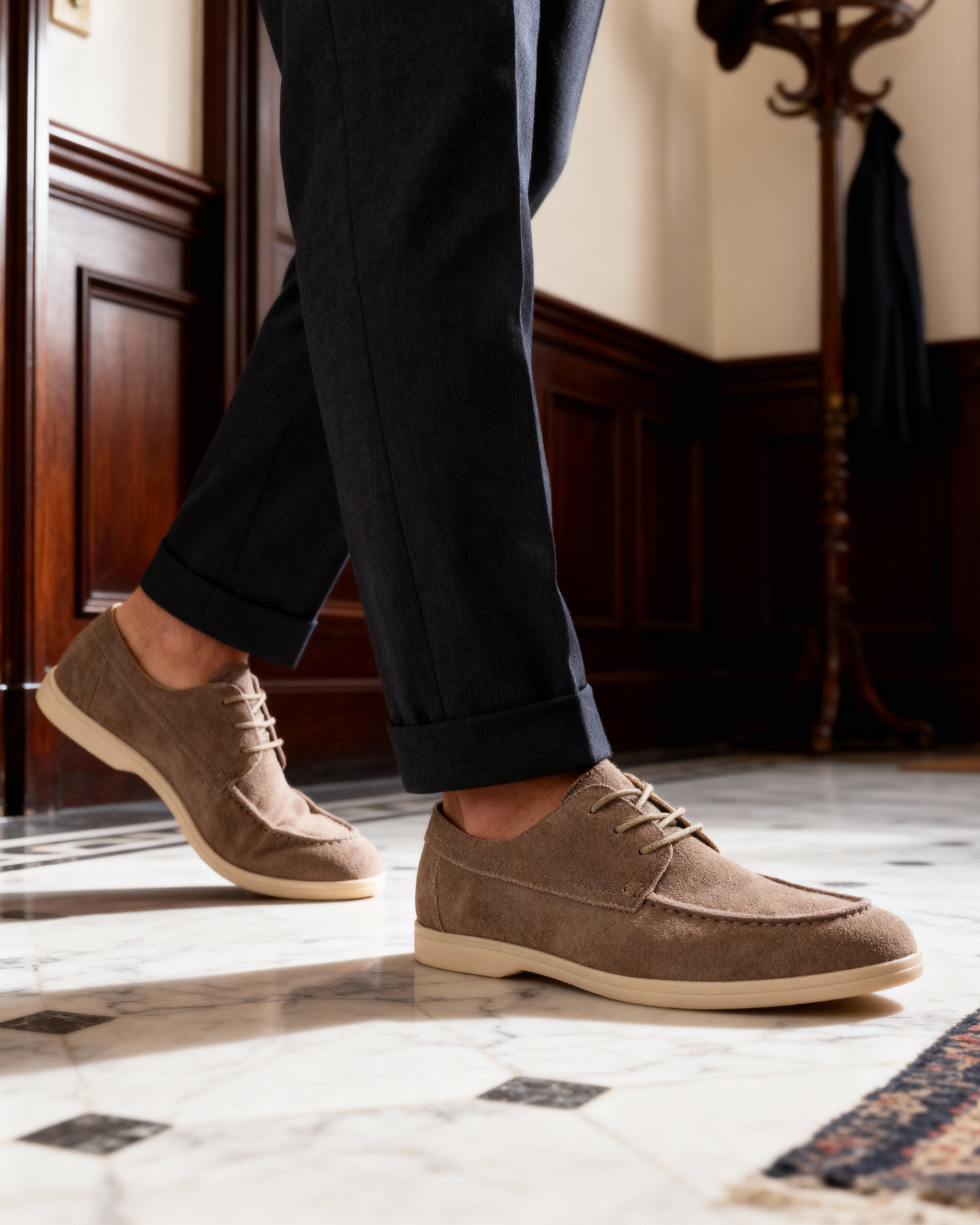 Luxurious Suede Lace-Up Shoes for Everyday Elegance