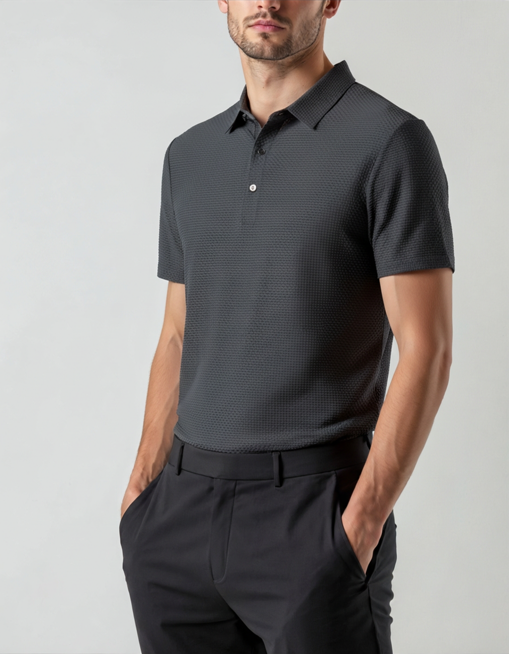 Prestigio Silk Polo Shirt - Wrinkle-Resistant Comfort