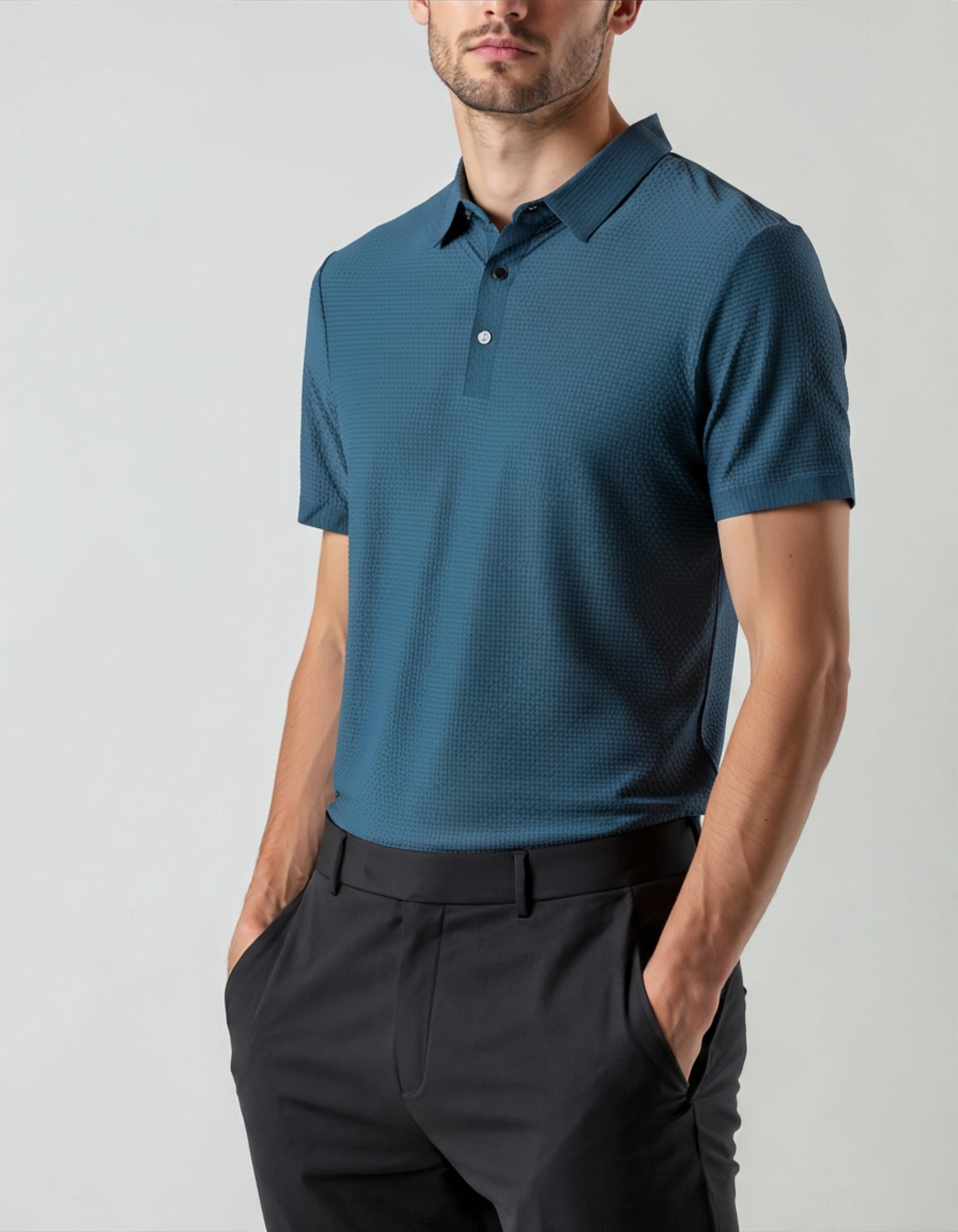 Prestigio Silk Polo Shirt - Wrinkle-Resistant Comfort