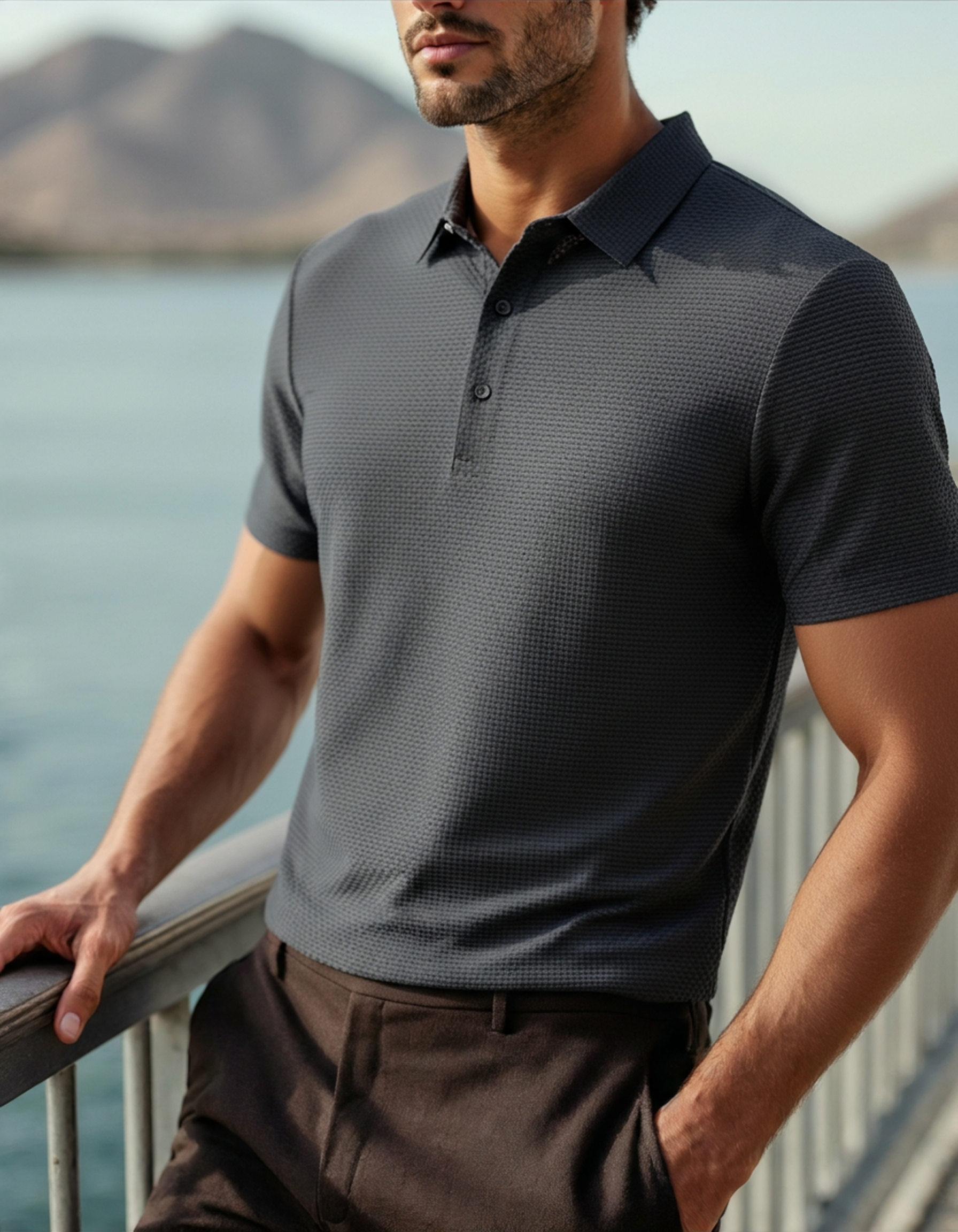 Prestigio Silk Polo Shirt - Wrinkle-Resistant Comfort
