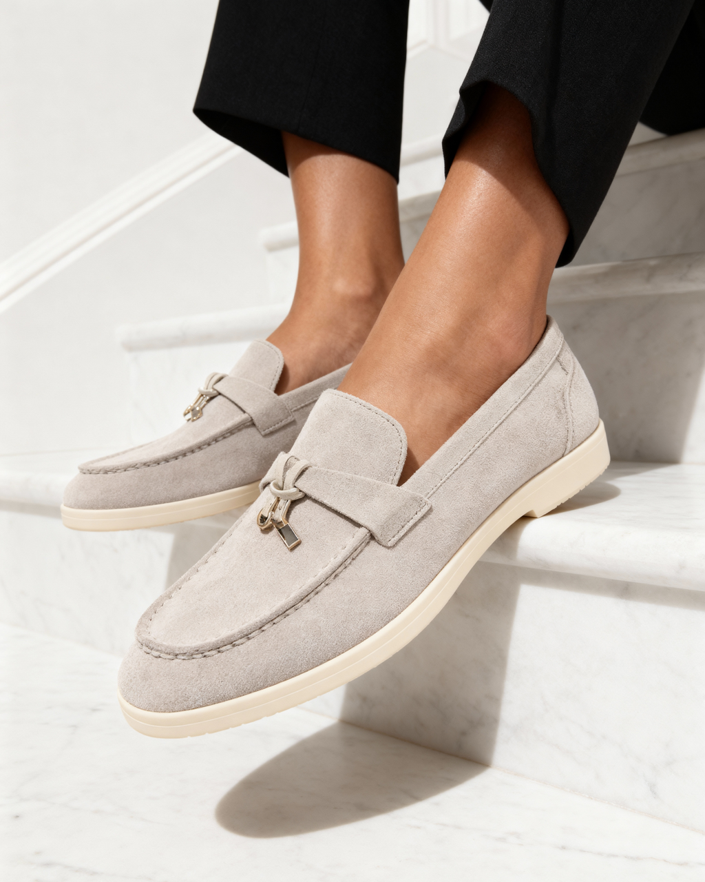 Old Money Suede Loafers for Women – Timeless, Sophisticated Style