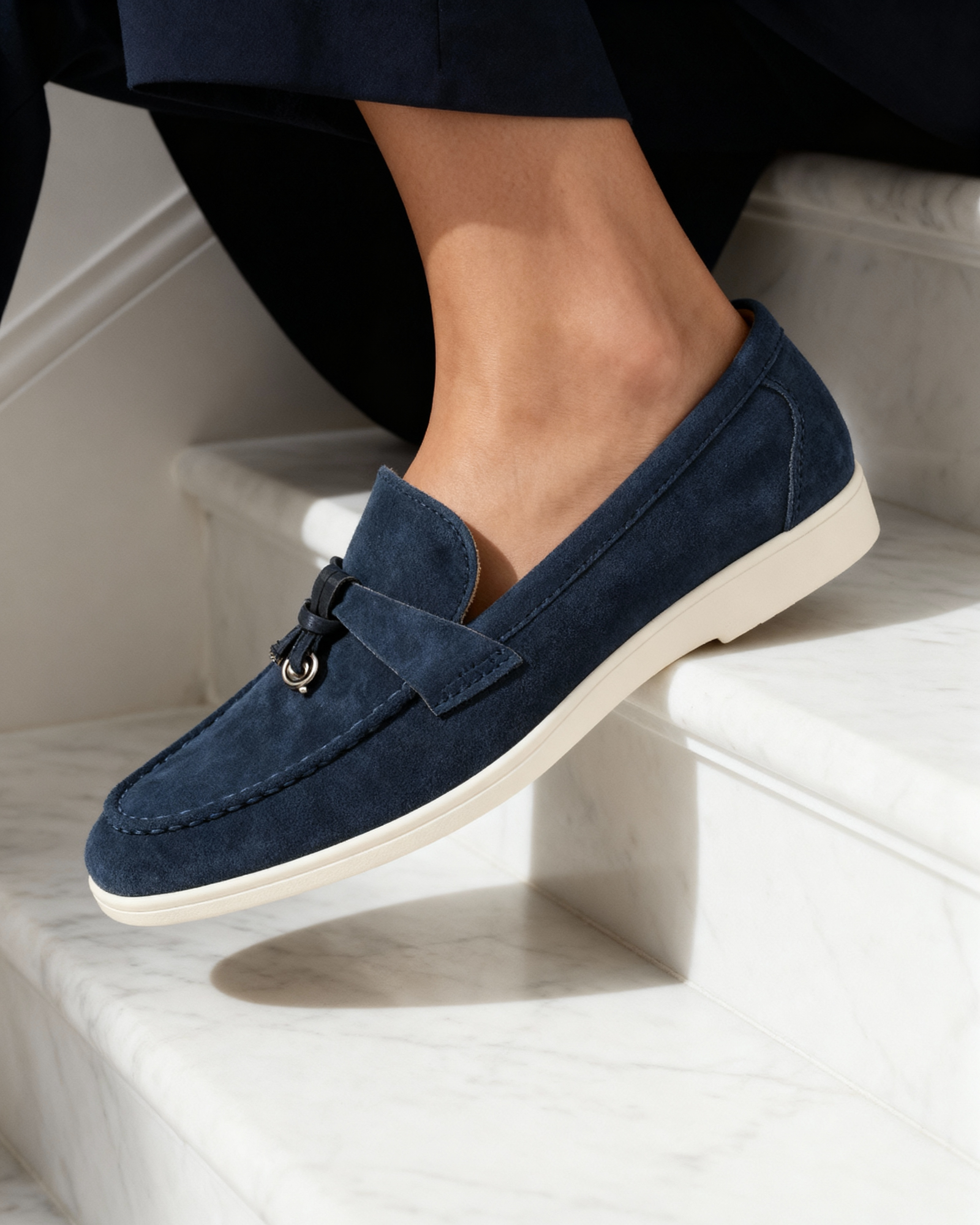 Old Money Suede Loafers for Women – Timeless, Sophisticated Style